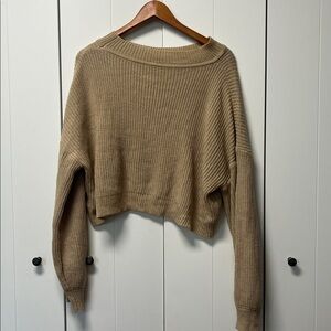 SHEIN Tan Knit Sweater